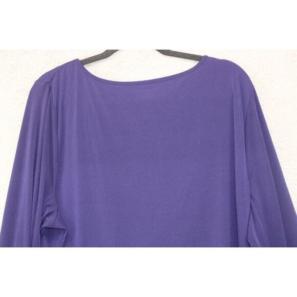 Lane Bryant Long Sleeve Silky Tunic-Size 26/28-Office - Picture 8 of 9